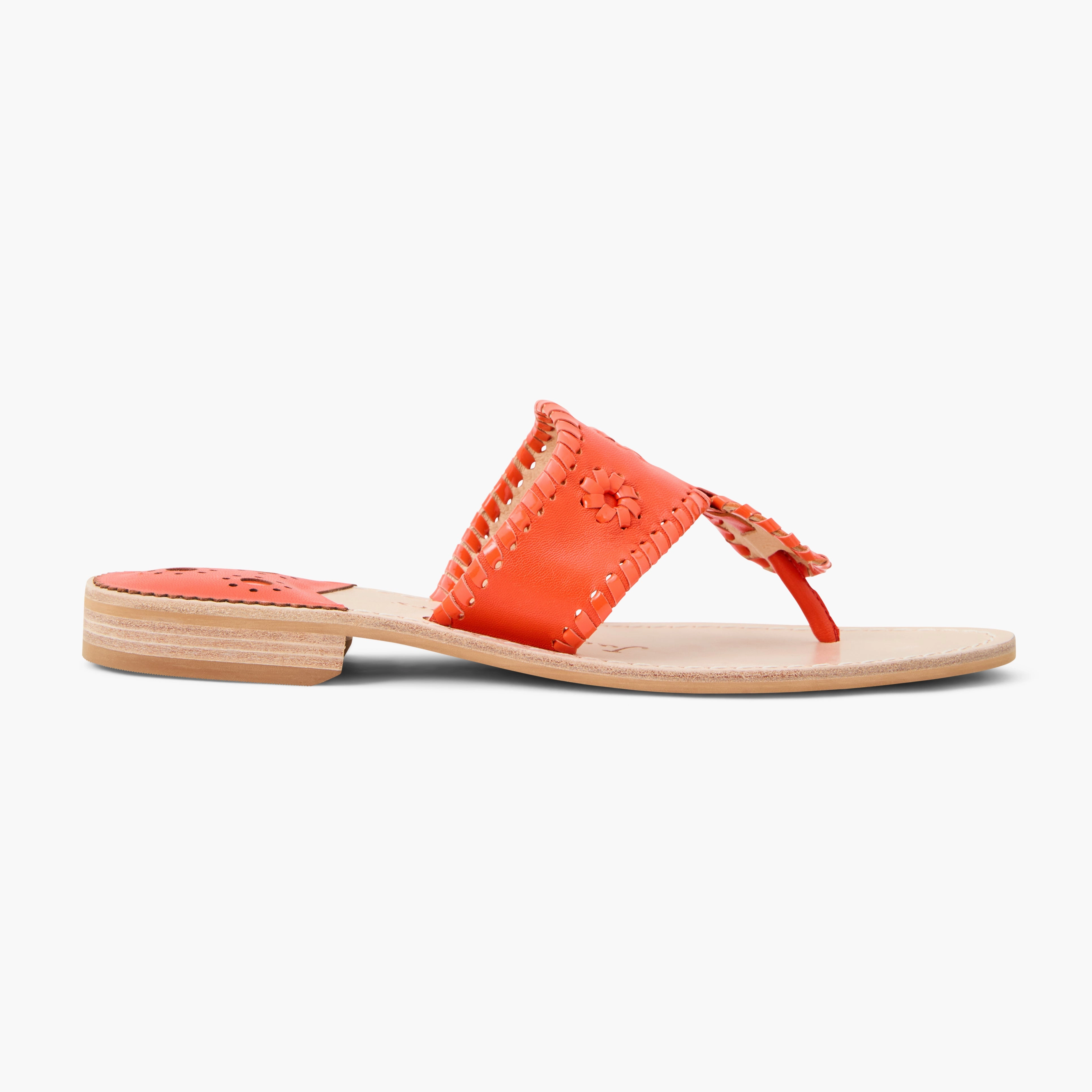Seamless lining Soft Cushioned Footwear Jacks Leather Flat Sandal