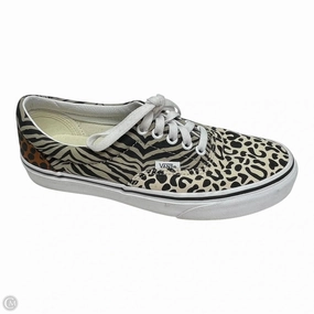 Moisture Wicking Fabric Shoes Sneakers By Vans In Animal Print, Size: 8