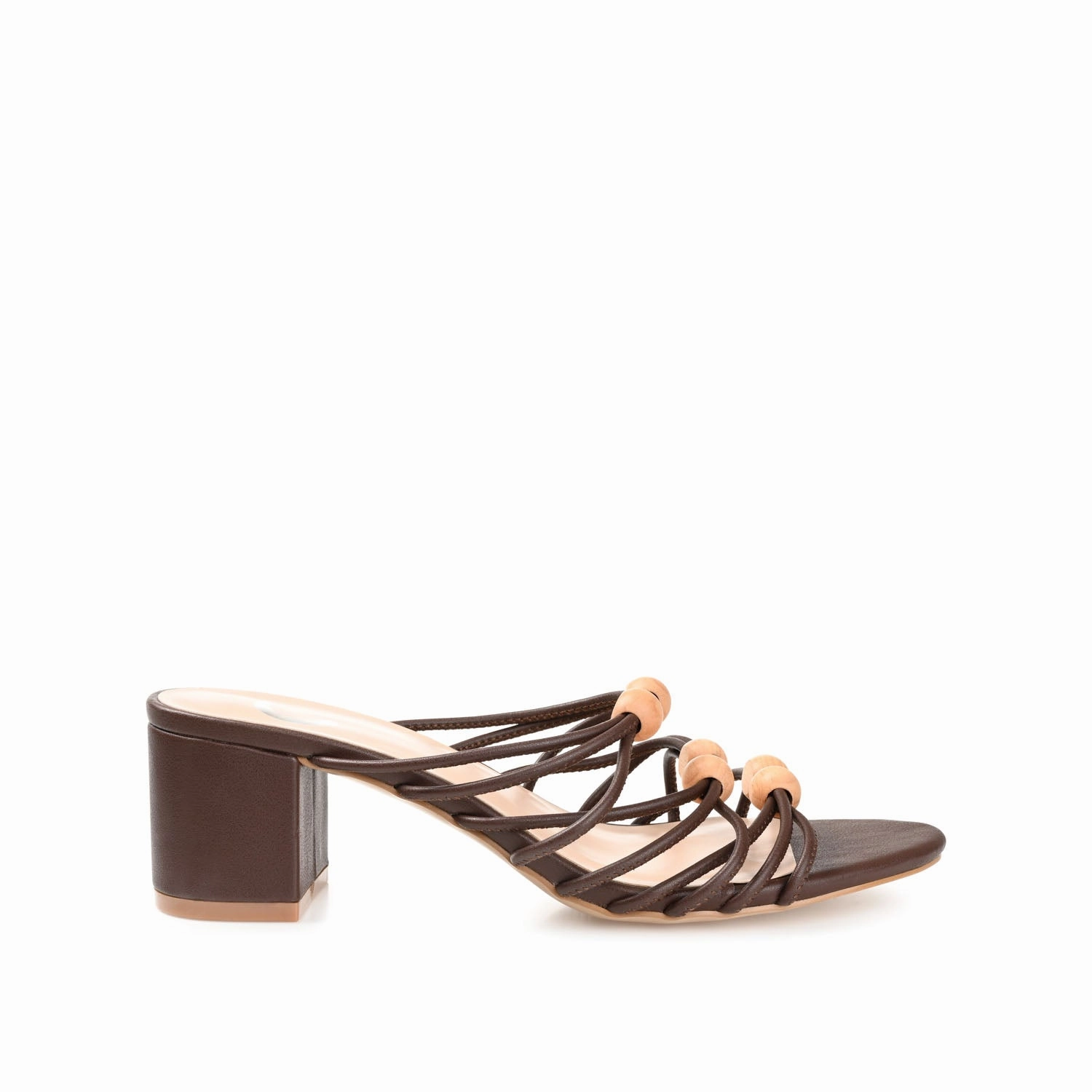KENNADI BLOCK HEELED MULTI STRAP SANDALS Beaded