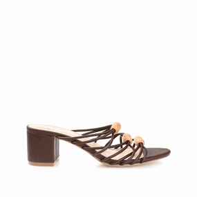 Comfortable Daily Footwear KENNADI BLOCK HEELED MULTI STRAP SANDALS