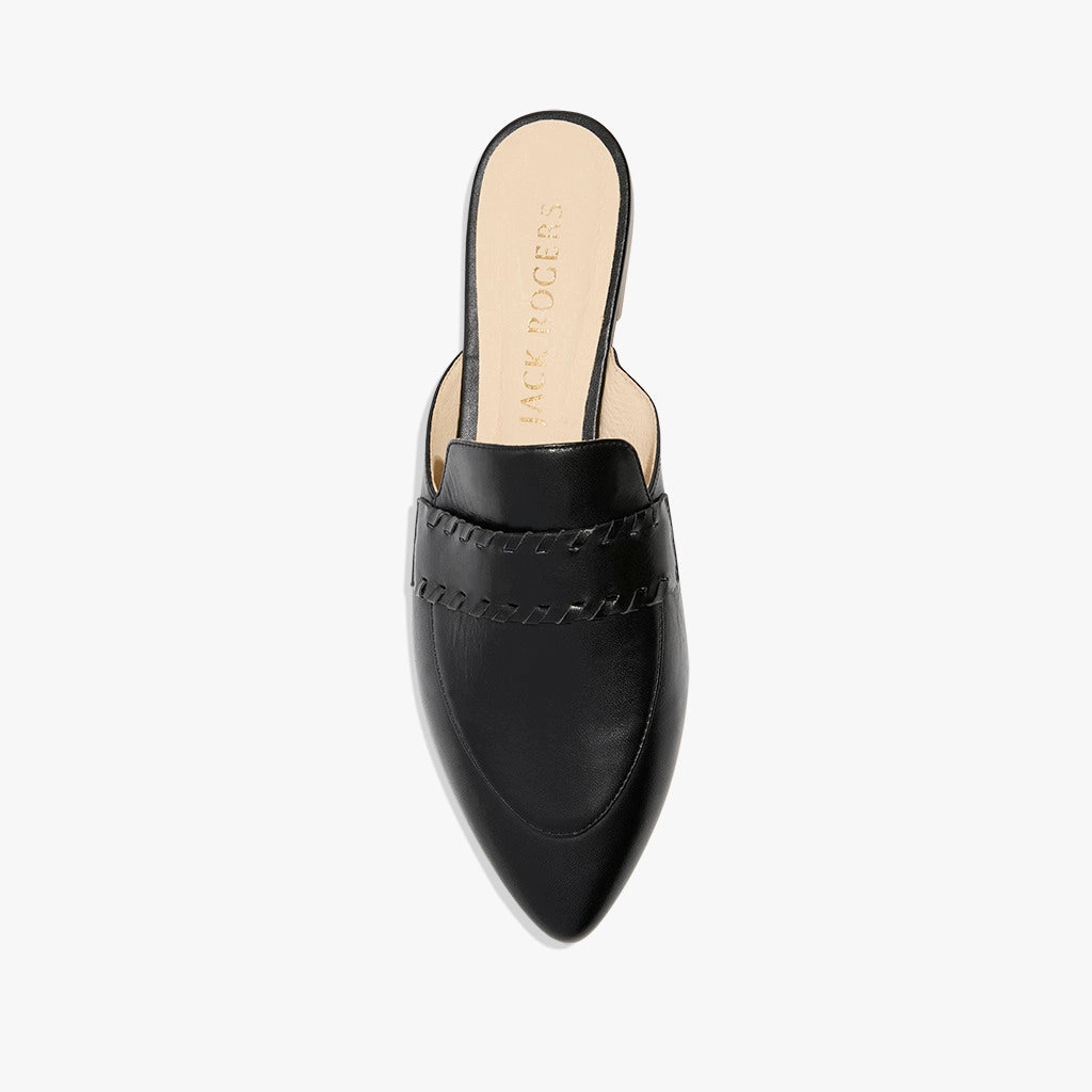 Book Walk Sweat Free Beacon Leather Stitch Flat Mule