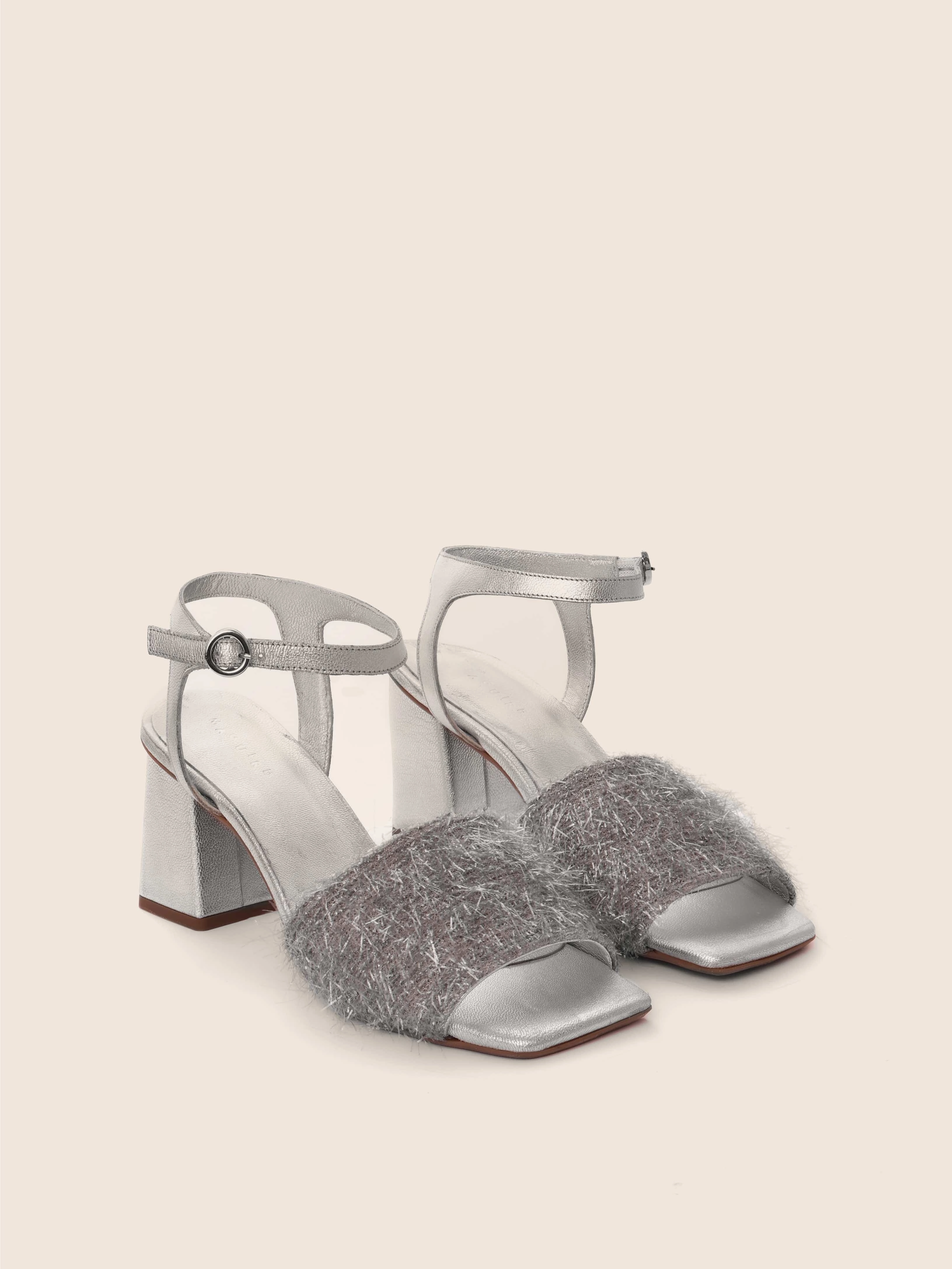 Toro Silver Heel Evening shoes Walking Friendly