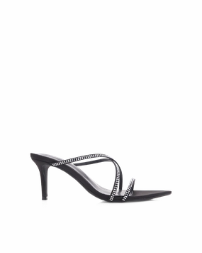 Sport Edge Rolling Motion Design EFFY - BLACK SATIN-DIAMANTE