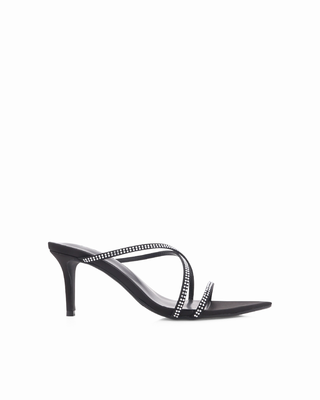 Sport Edge Rolling Motion Design EFFY - BLACK SATIN-DIAMANTE