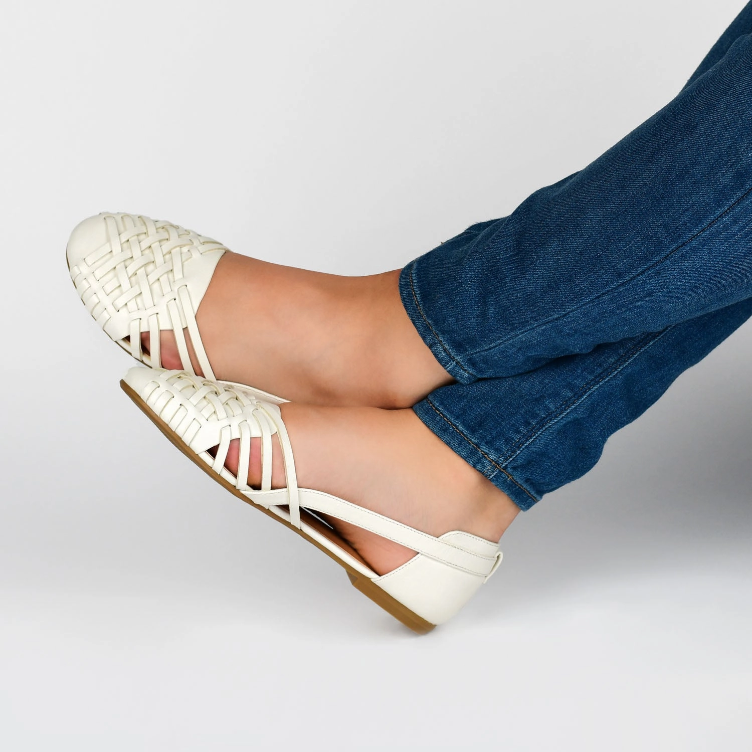 EKKO VEGAN LEATHER FLATS IN WIDE Reinforced Seams Orthopedic friendly Premium Leather Shoes