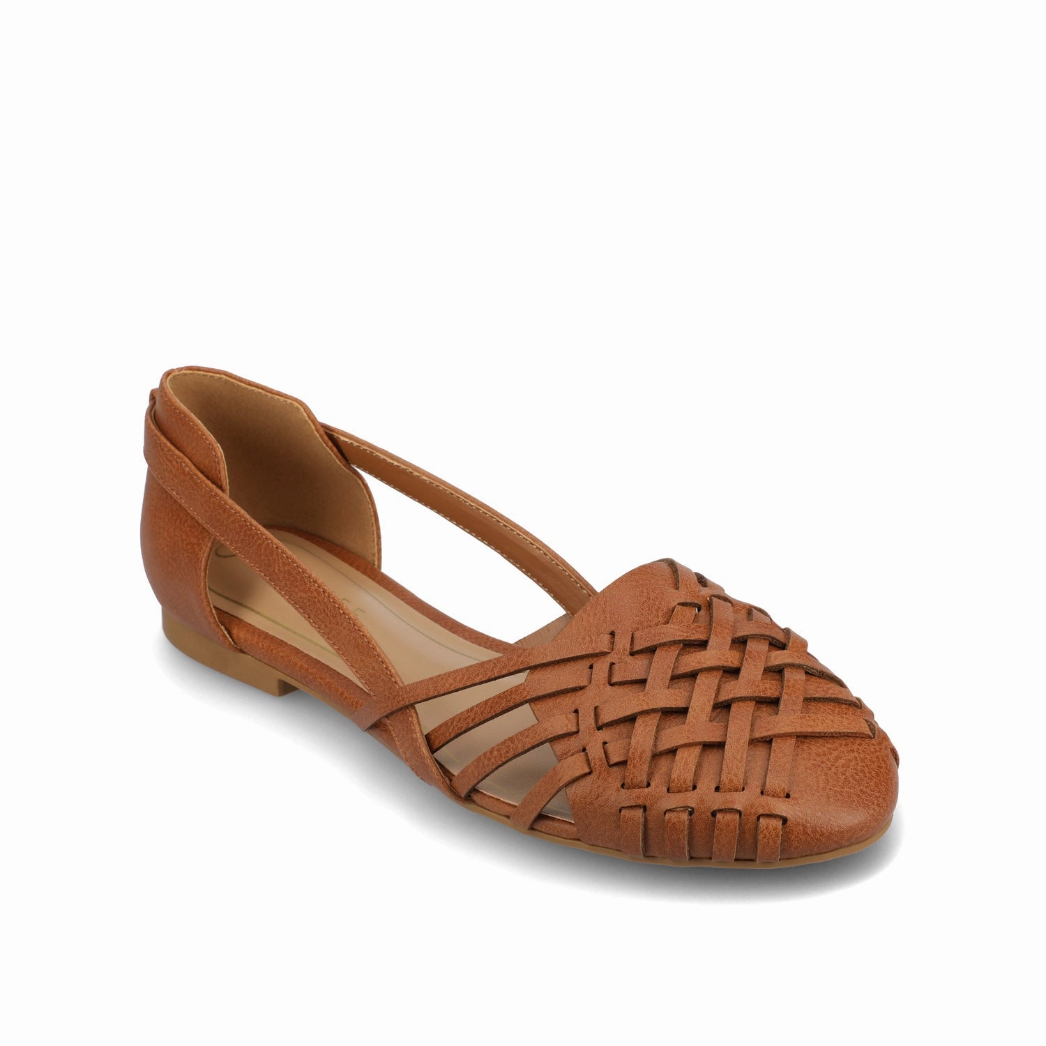 EKKO VEGAN LEATHER FLATS IN WIDE Reinforced Seams All Hold