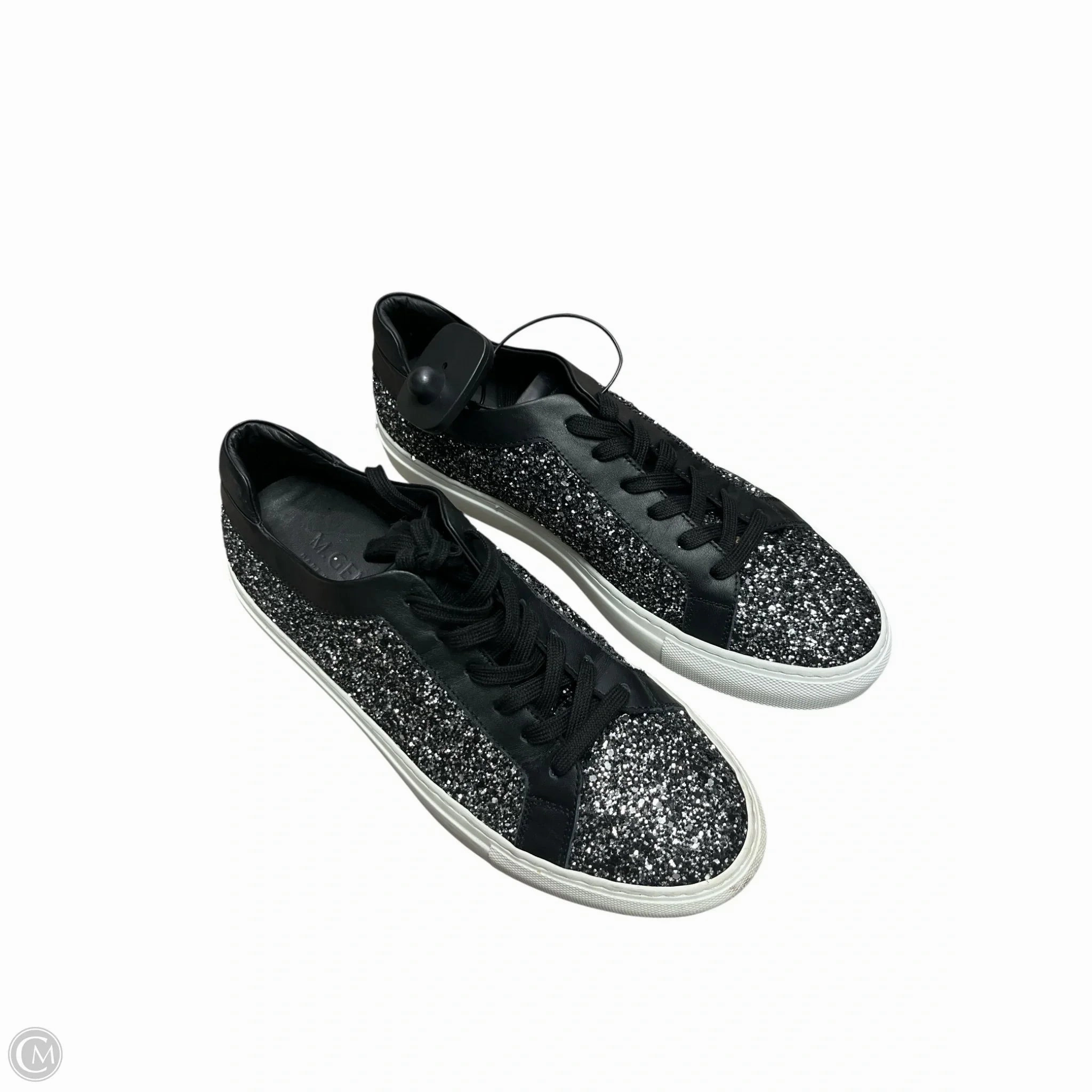 Urban Daily Shoes Sneakers By m gemi In Black & Silver, Size: 9.5