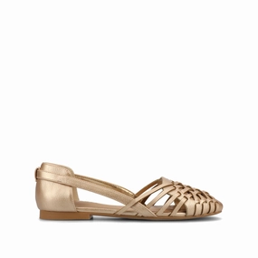 Clear Pace Elegant Step Comfort EKKO WOVEN FLATS IN METALLIC
