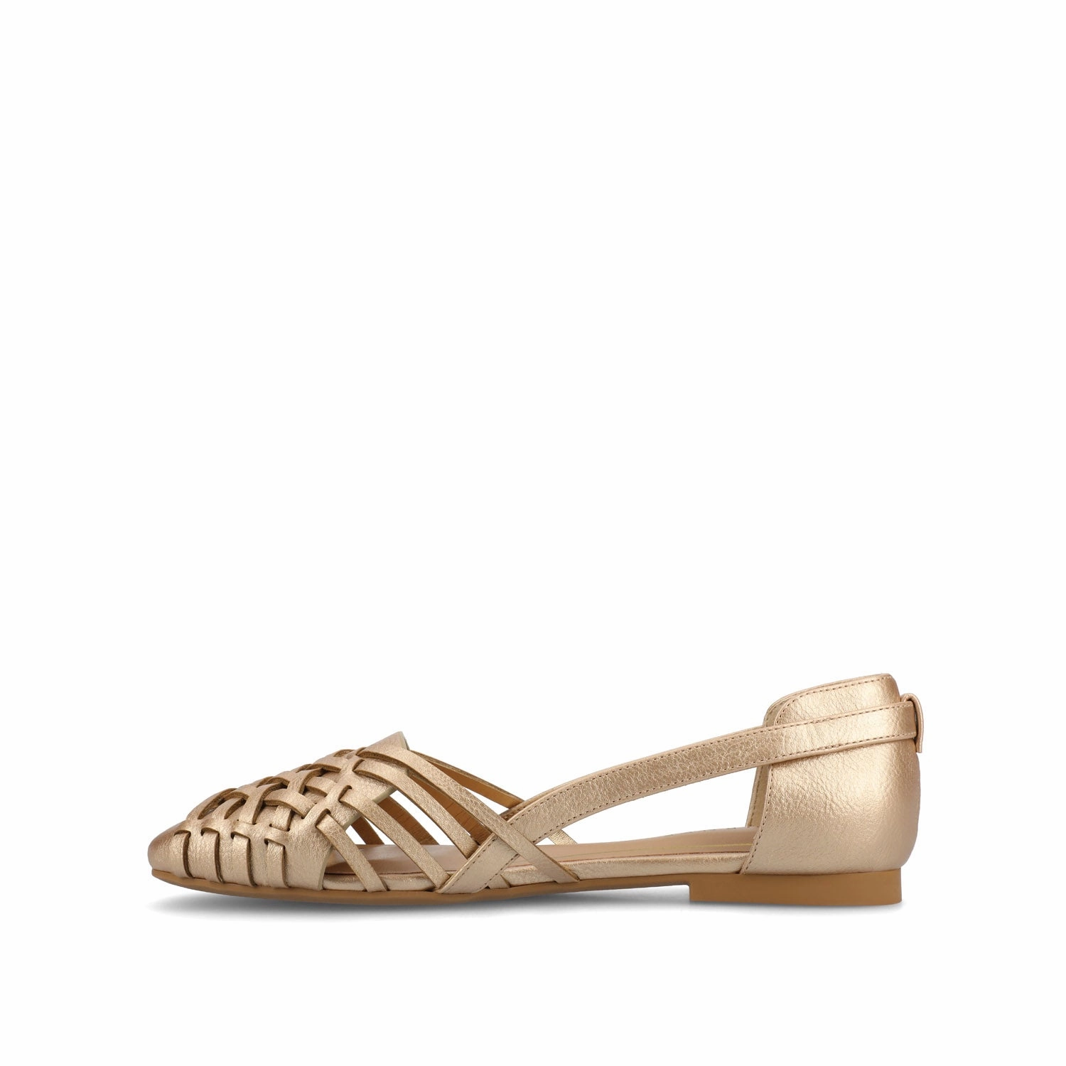 Elegant Step Comfort EKKO WOVEN FLATS IN METALLIC Brunch Out Casual Padding