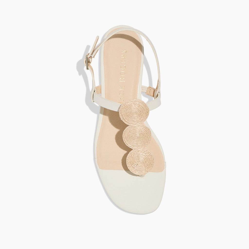 Quick Entry Worth Raffia Flat Sandal