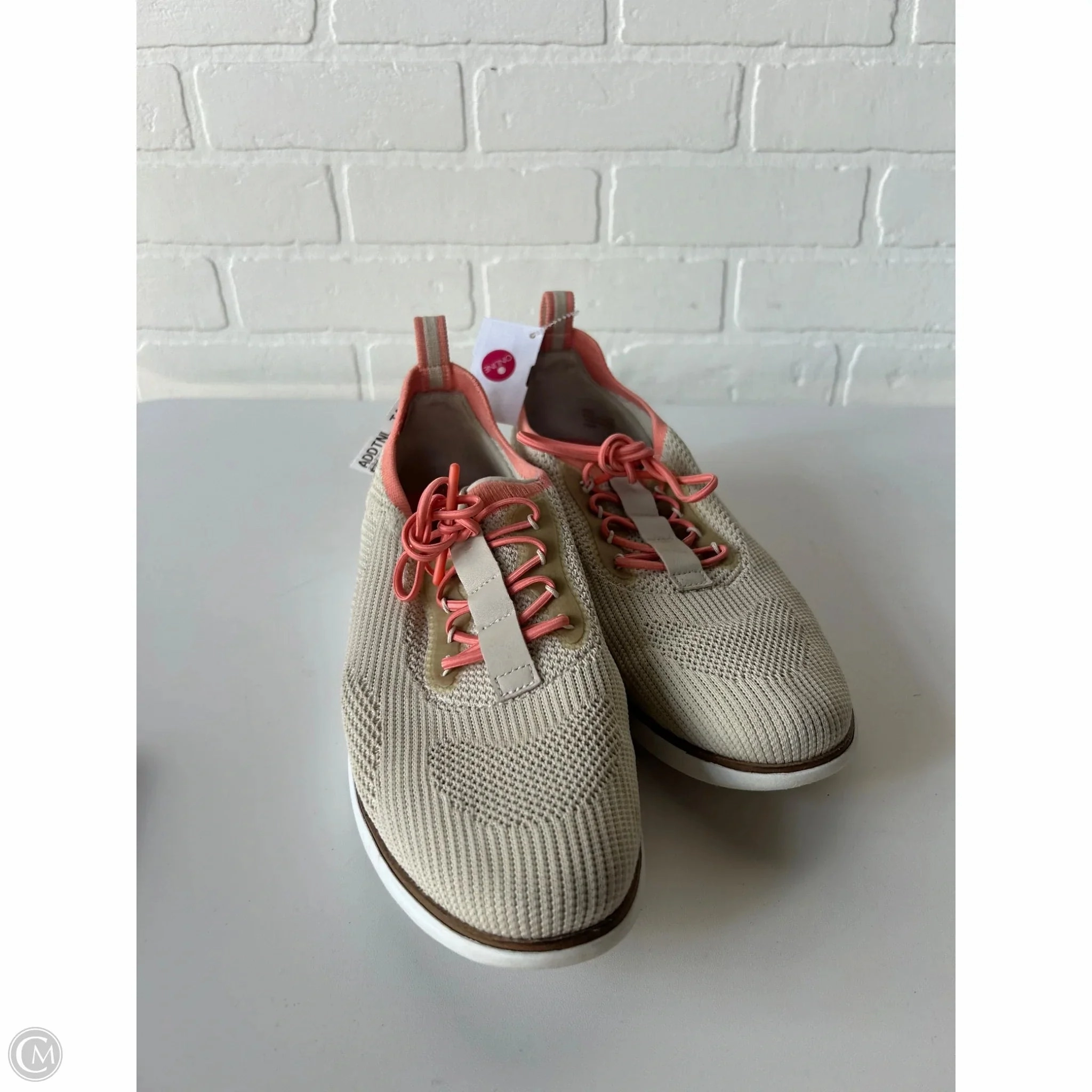 Comfort Cushioning Mid Cut Shoes Sneakers By Cole-haan In Orange & Tan, Size: 10.5