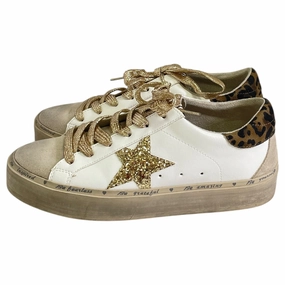 Energy Return Midsole Daily Motion Shoes Sneakers By Shu Shop In Gold & White, Size:8
