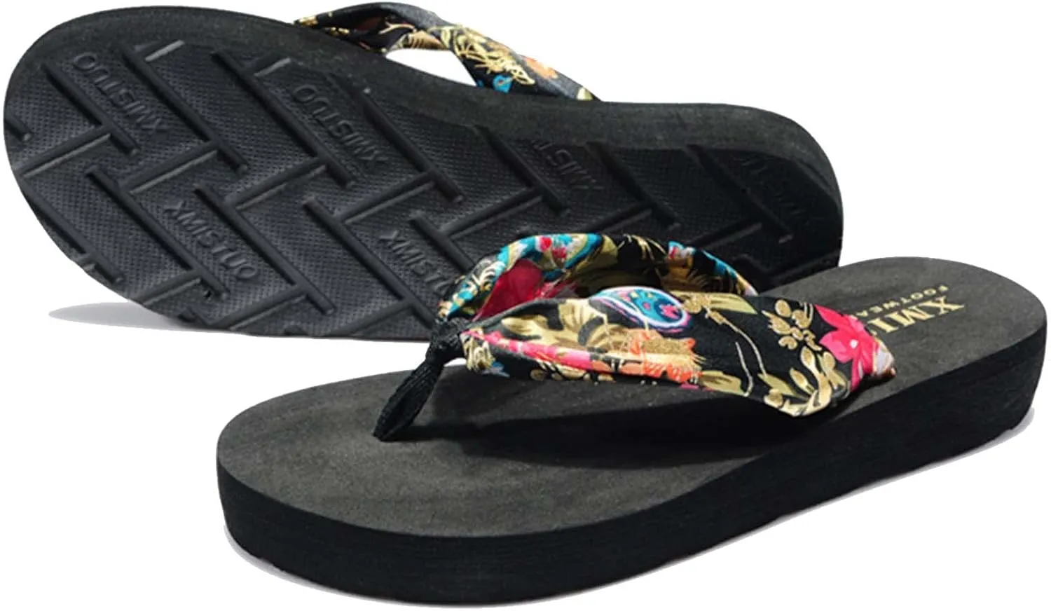 Eliogn Woman's Wedge Flip Flops Girls Summer Casual Thong Platform Sandals