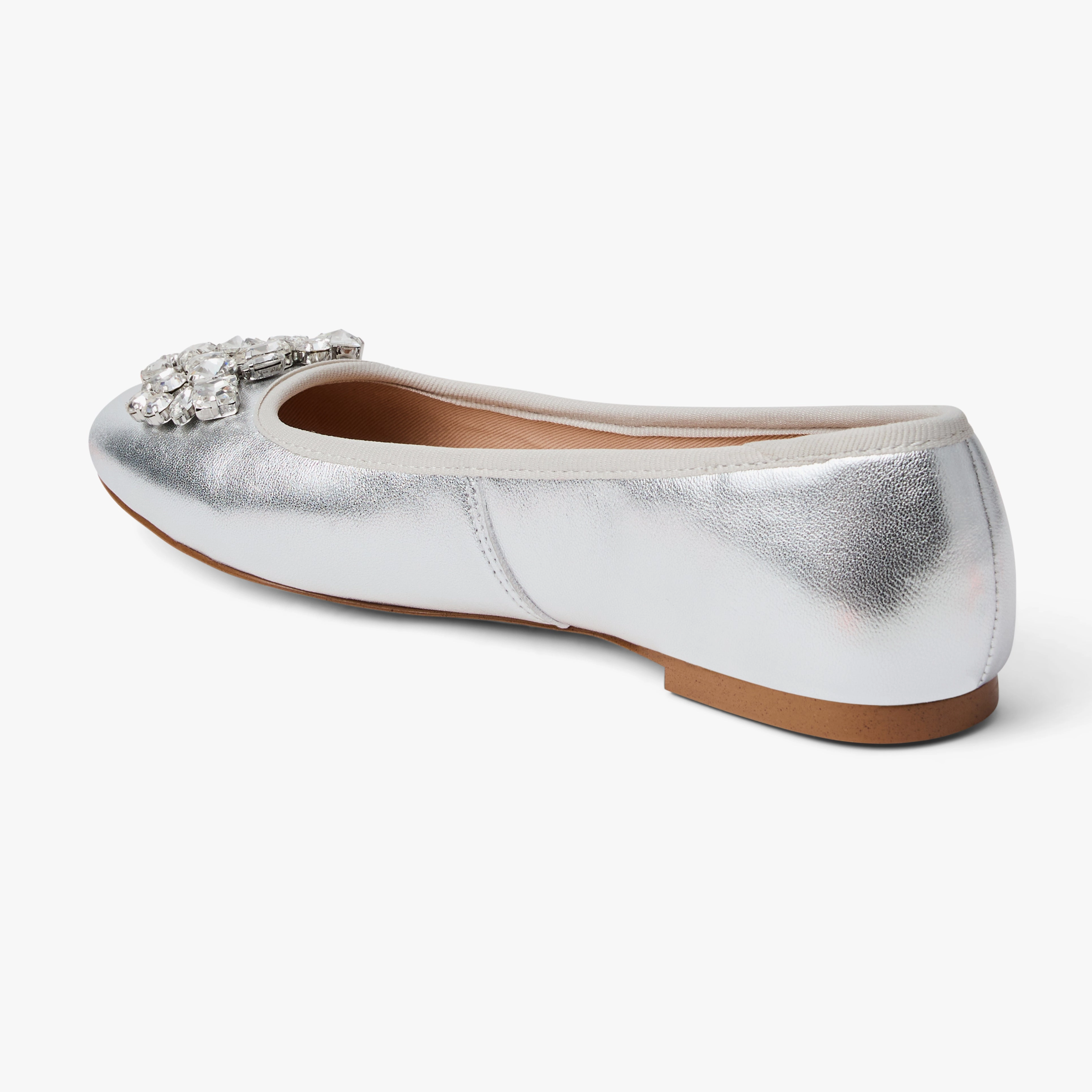 Block Joy Ellina Jeweled Leather Ballet Flat