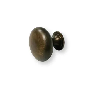 Eloise Antique Brass Round Cabinet Knob