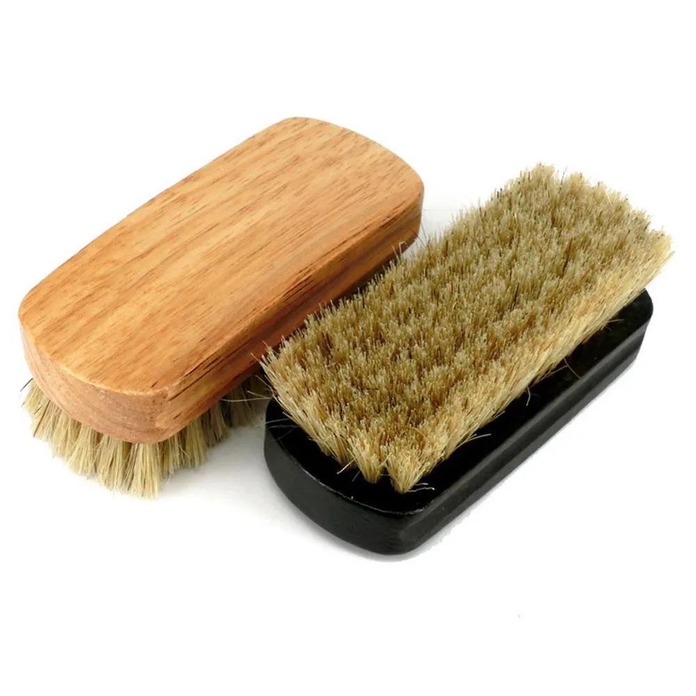 Elvio Pure Pig Bristle Wooden Shoe Brush