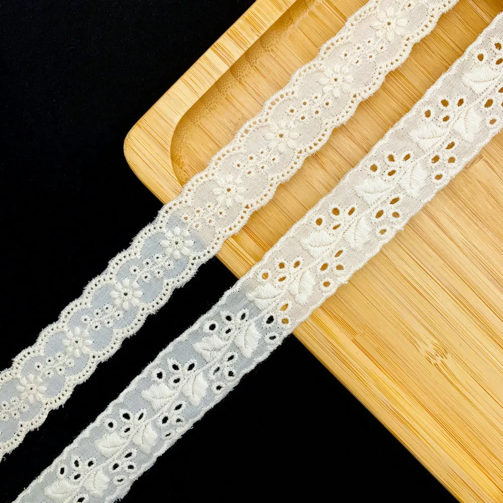 Embroidery lace with cotton fabric NF3B11 1640-1641