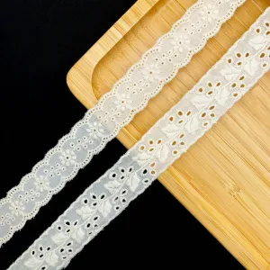 Embroidery lace with cotton fabric NF3B11 1640-1641