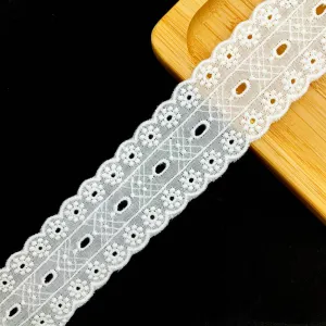Embroidery lace with cotton fabric NF3B11 1709