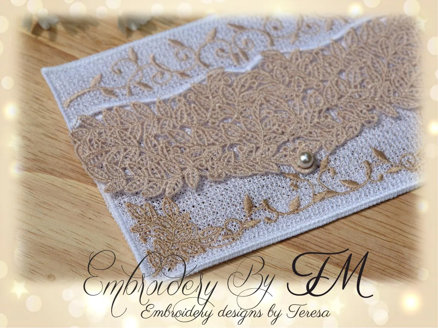 Envelope FSL with leaves / 5x7 hoop
