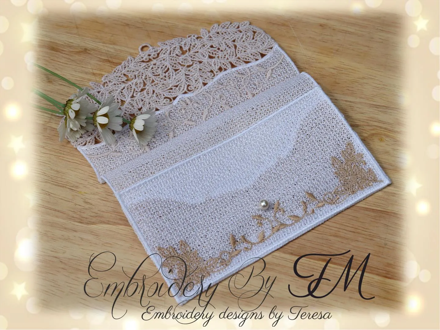 Envelope FSL with leaves / 5x7 hoop