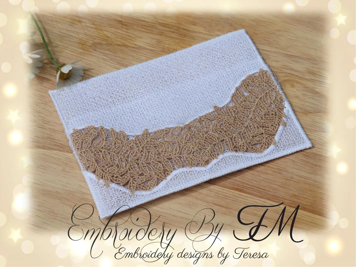 Envelope FSL with leaves / 5x7 hoop