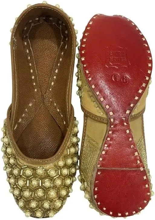 Ethnic Punjabi Mojari Juttis for Girls Toddler/Little Kid/Big Kid Ballerina Flat Shoes Jooti jutties