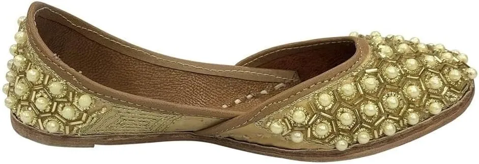 Ethnic Punjabi Mojari Juttis for Girls Toddler/Little Kid/Big Kid Ballerina Flat Shoes Jooti jutties