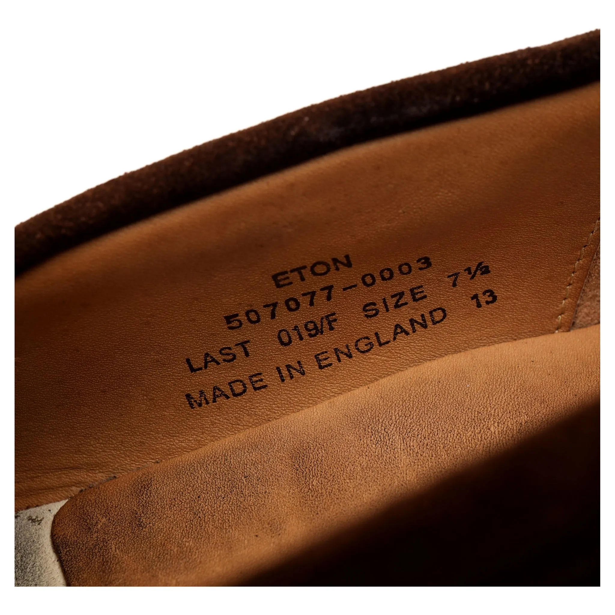'Eton' Brown Suede Loafer UK 7.5 F