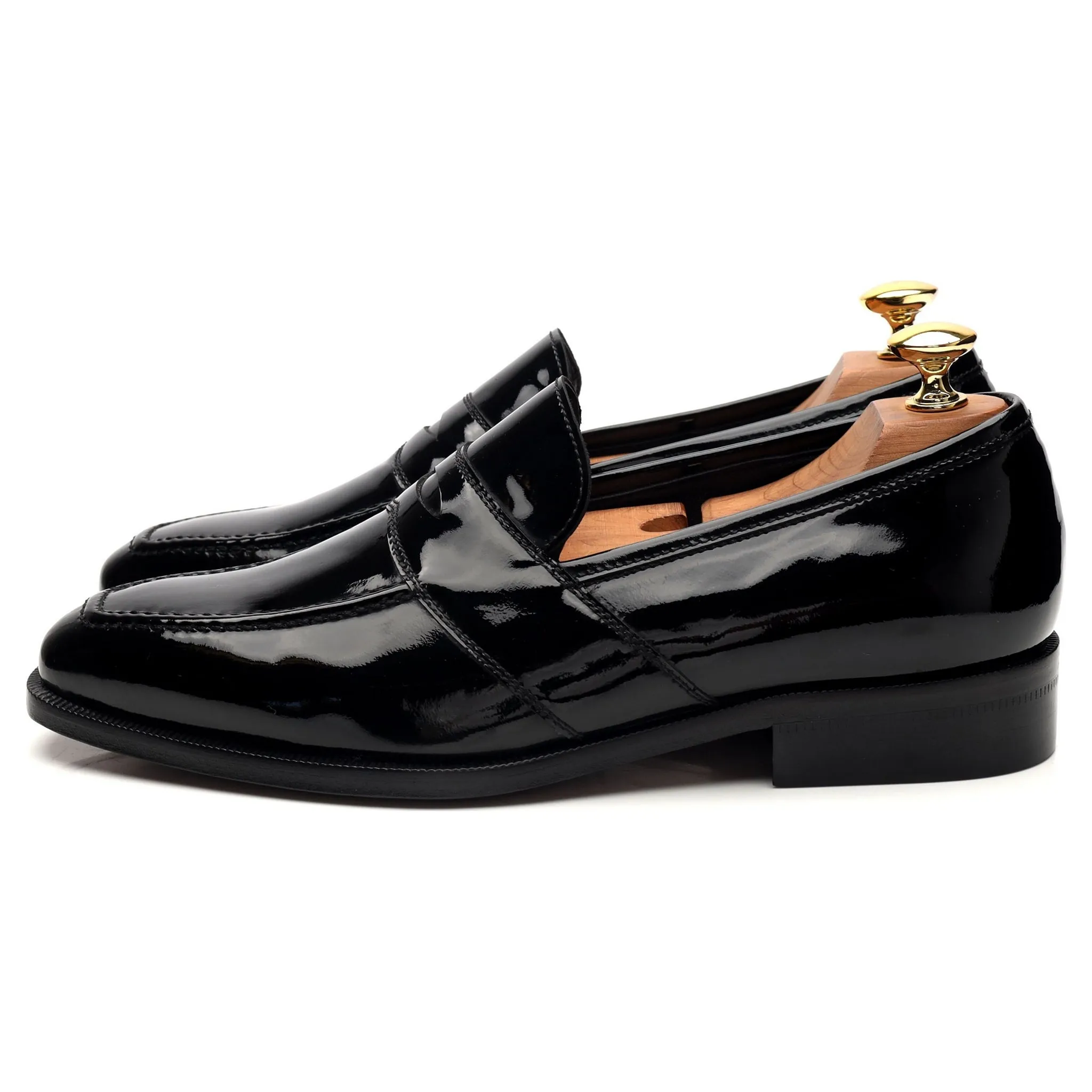'Ettrick' Black Patent Leather Loafer UK 6