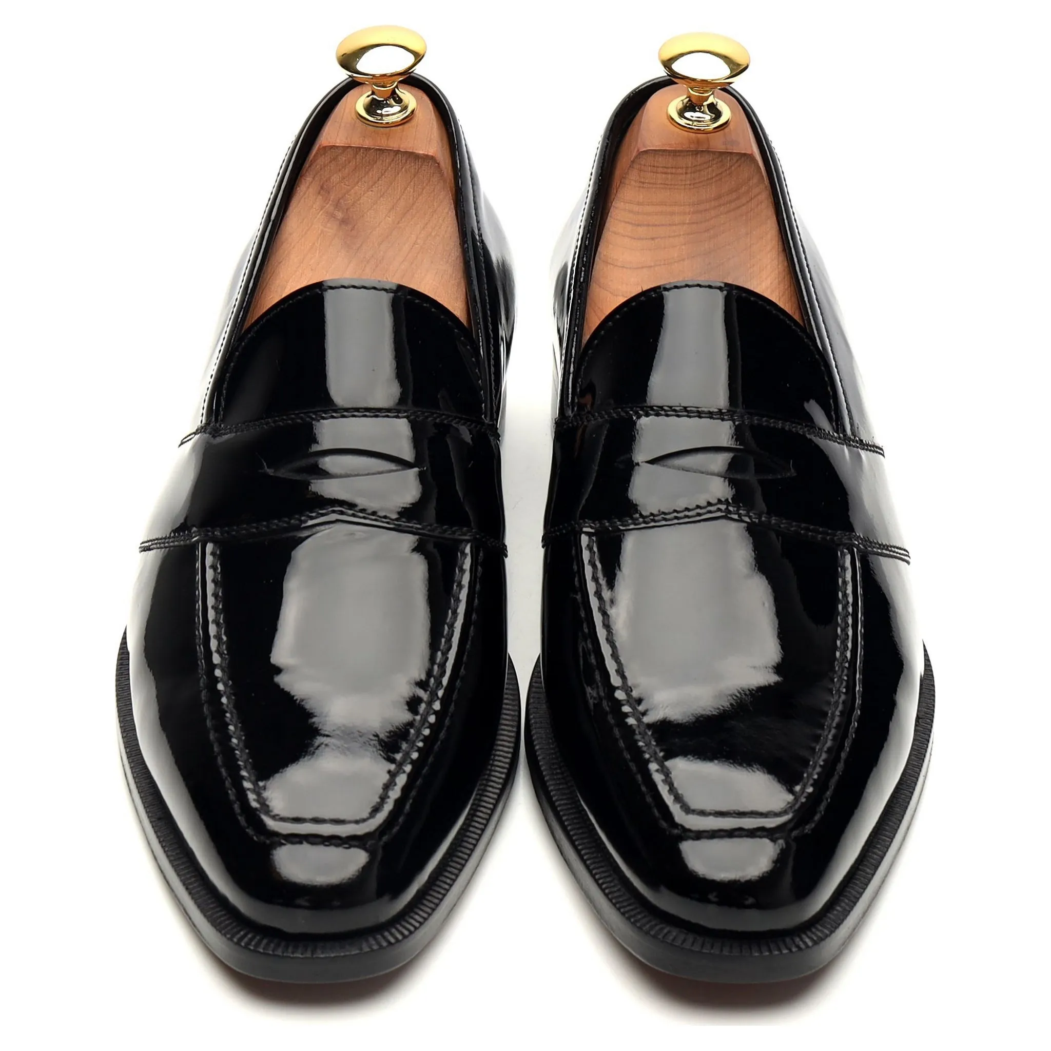 'Ettrick' Black Patent Leather Loafer UK 6