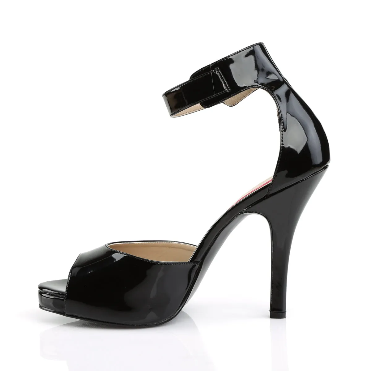 EVE-02 Pleaser Pink Label Black Patent Sexy Platform (Large Size Available)