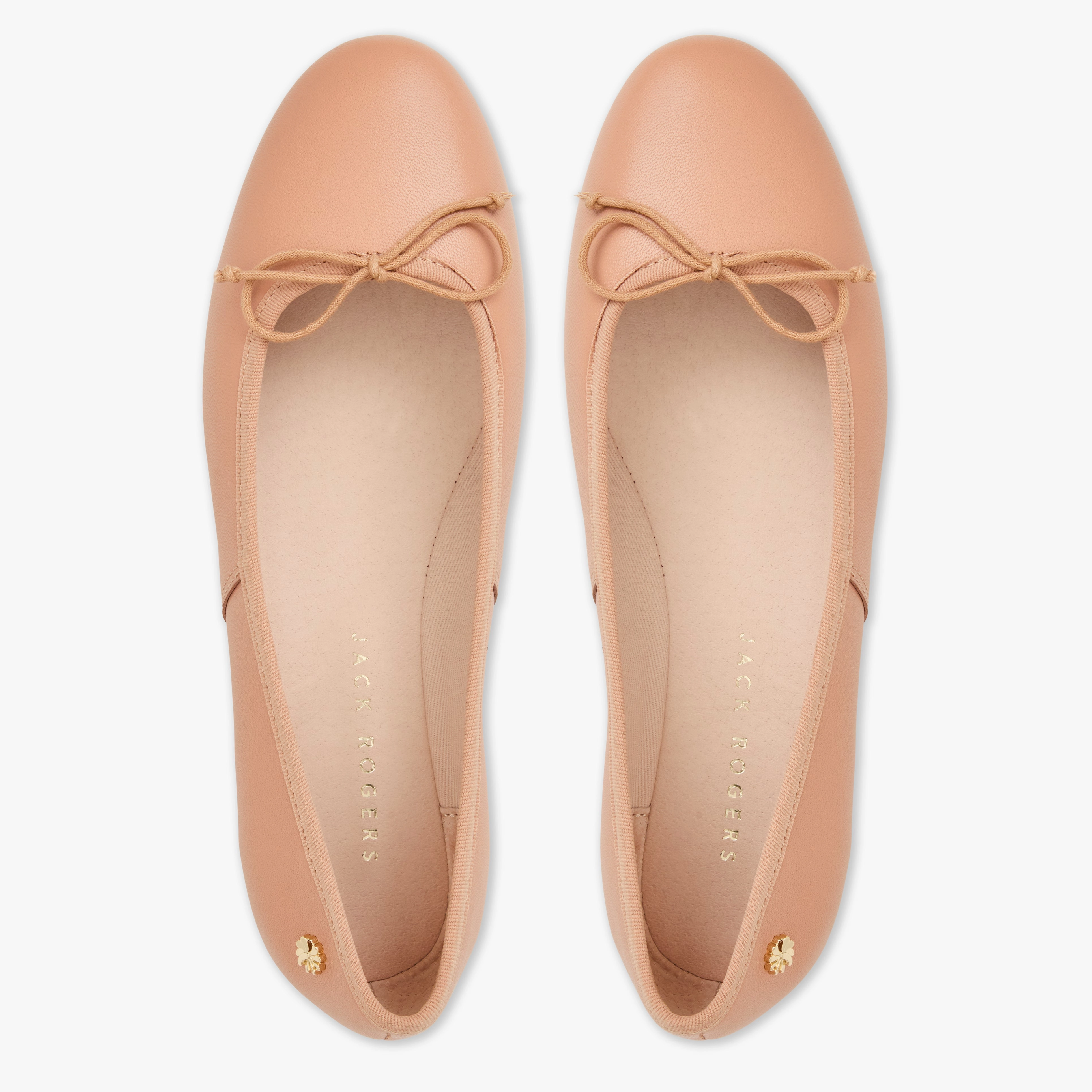 Bettie Leather Ballet Flat Supportive Padding