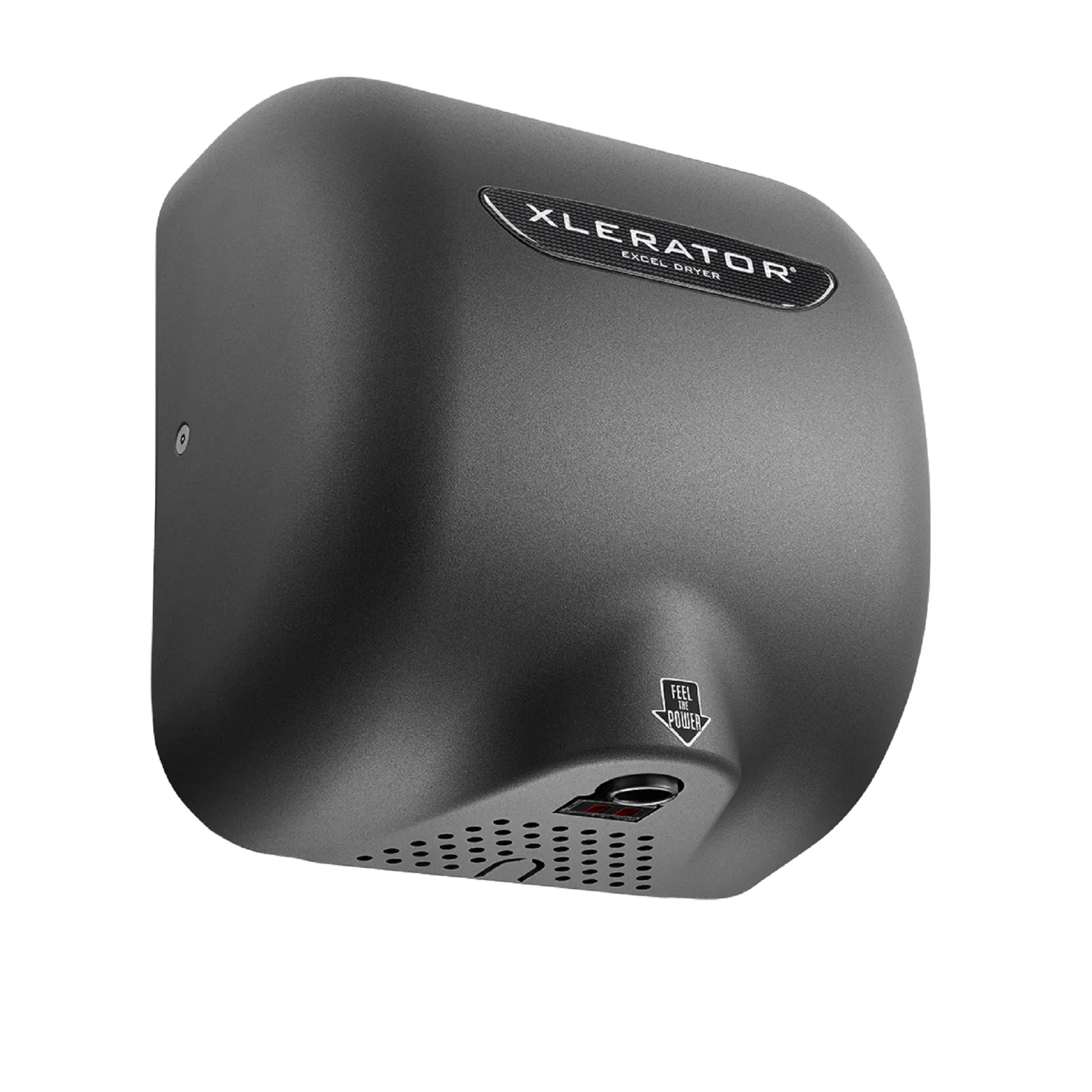 Excel Dryer XLERATOR® XL-GRH Hand Dryer with HEPA Filter - Textured Graphite Epoxy on Zinc Alloy High Speed Automatic Surface-Mounted