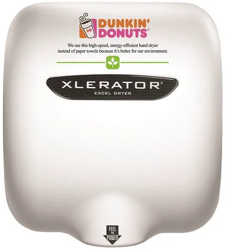 Excel Dryer XLERATOR® XL-SIH (Special Image) Hand Dryer with HEPA Filter - CUSTOM GRAPHICS on Zinc Alloy High Speed Automatic Surface-Mounted