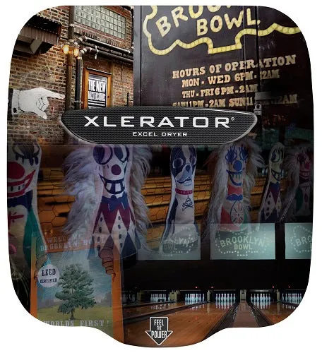 Excel Dryer XLERATOR® XL-SIH (Special Image) Hand Dryer with HEPA Filter - CUSTOM GRAPHICS on Zinc Alloy High Speed Automatic Surface-Mounted