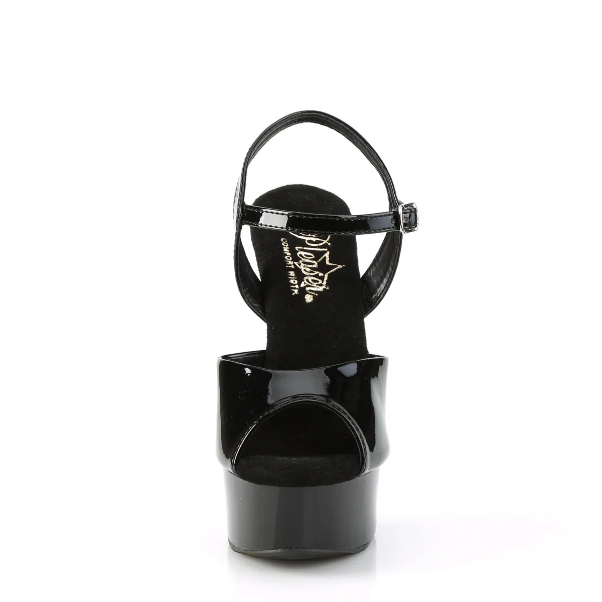EXCITE-609 Pleaser Black Patent Sexy Platform Shoes (Pole Dancing Heels)