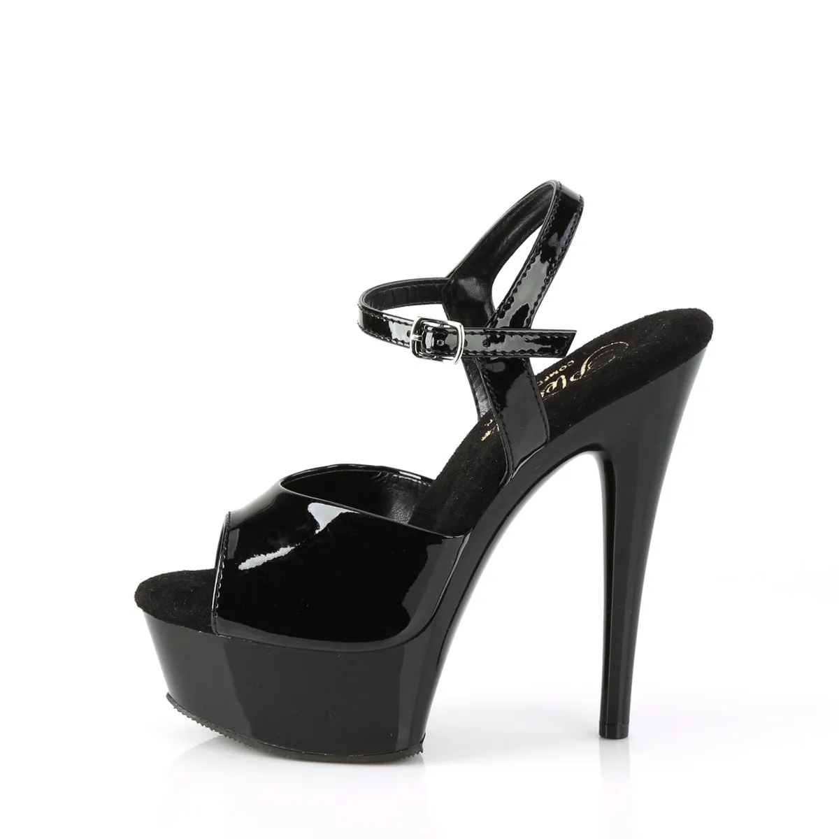 EXCITE-609 Pleaser Black Patent Sexy Platform Shoes (Pole Dancing Heels)