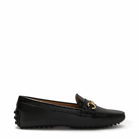 Multipurpose Maximum Grip Vend?me Marie black calfskin patent leather moccasins