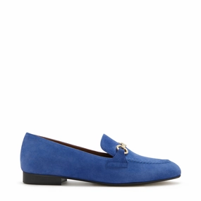 Non Chafing Collar Unbeatable Traction Vend?me Fleur blue suede loafers