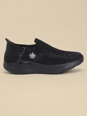 EZ  Flow Women's Walking Shoes - Black