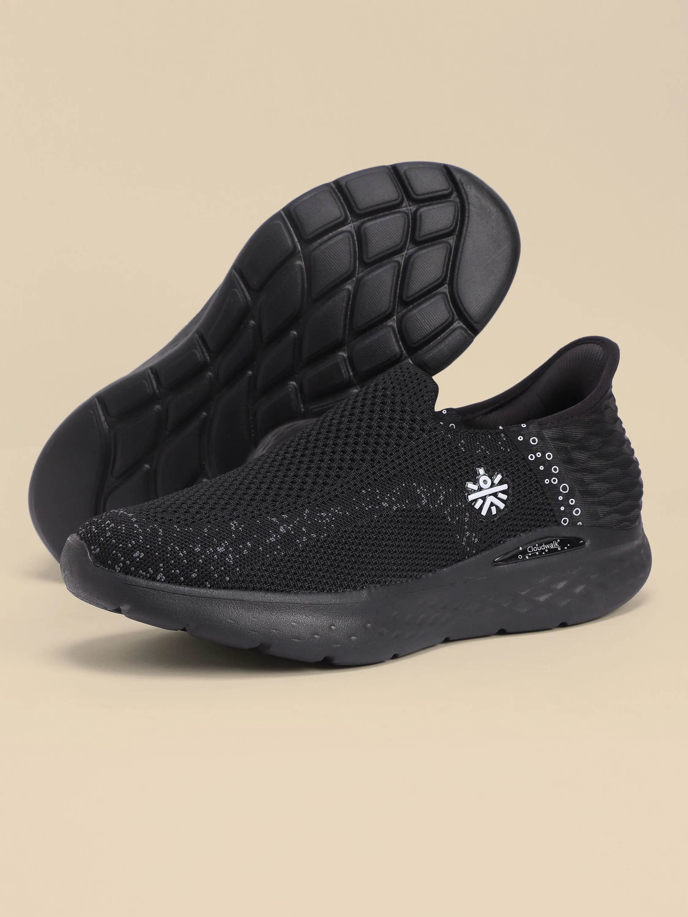 EZ  Flow Women's Walking Shoes - Black