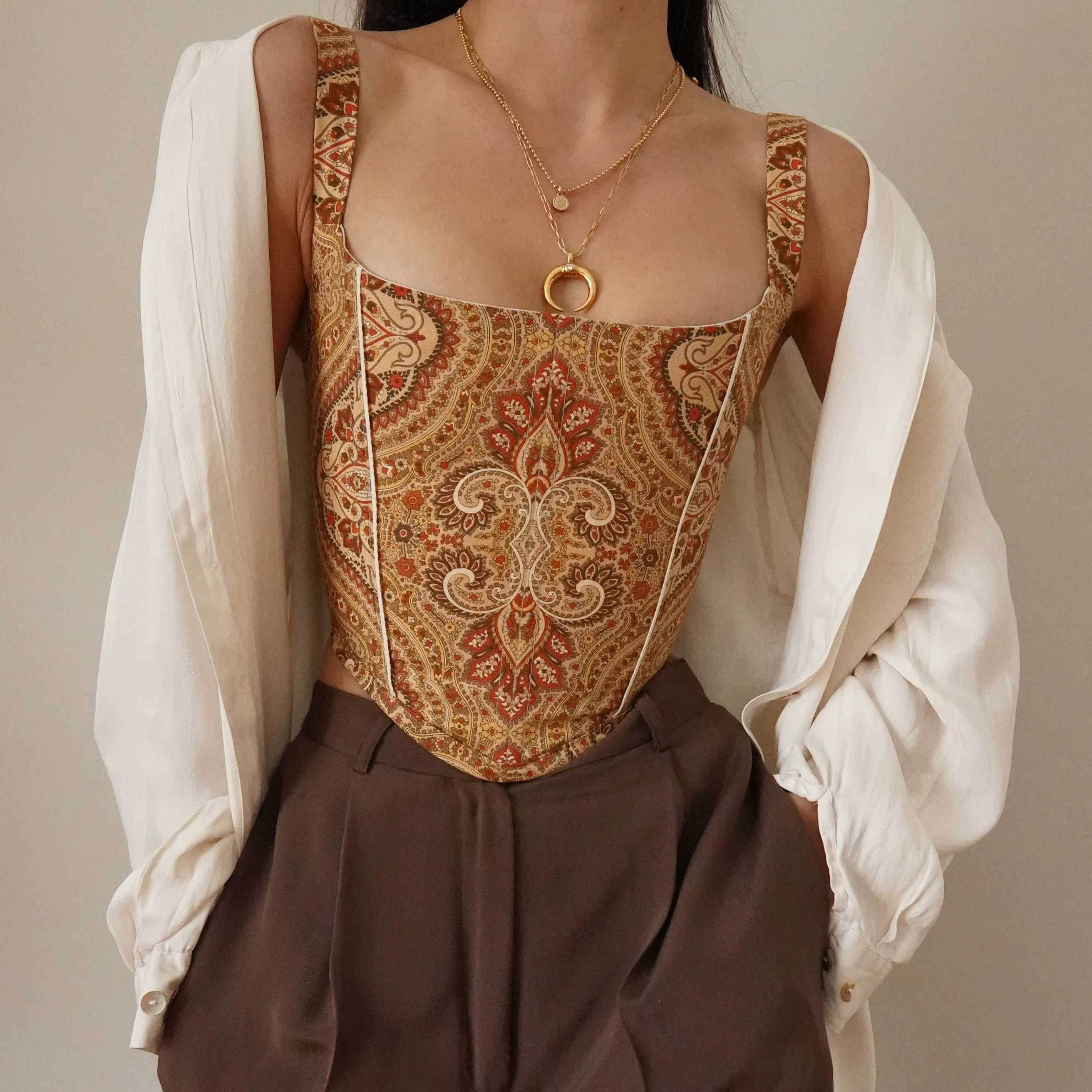 Fall Paisley Corset