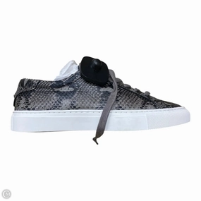 No Laces CushionedSole Shoes Sneakers By J Slides In Snakeskin Print, Size: 7
