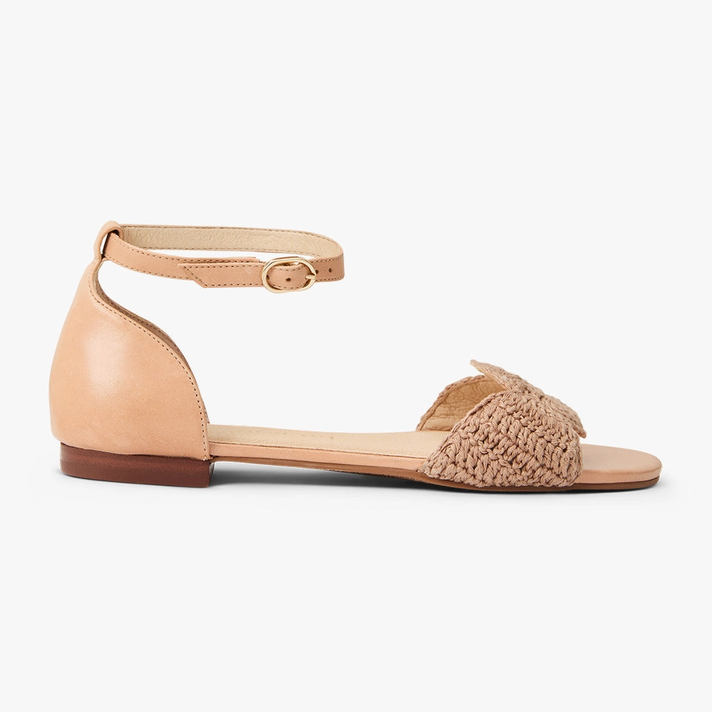 removable insoles Spring Ready Laurin Crochet Ankle Strap Sandal