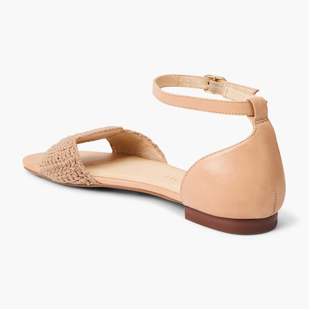 Bare Motion Weather Resistant Weave Laurin Crochet Ankle Strap Sandal