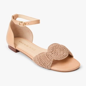Unibody Injection Molded Laurin Crochet Ankle Strap Sandal