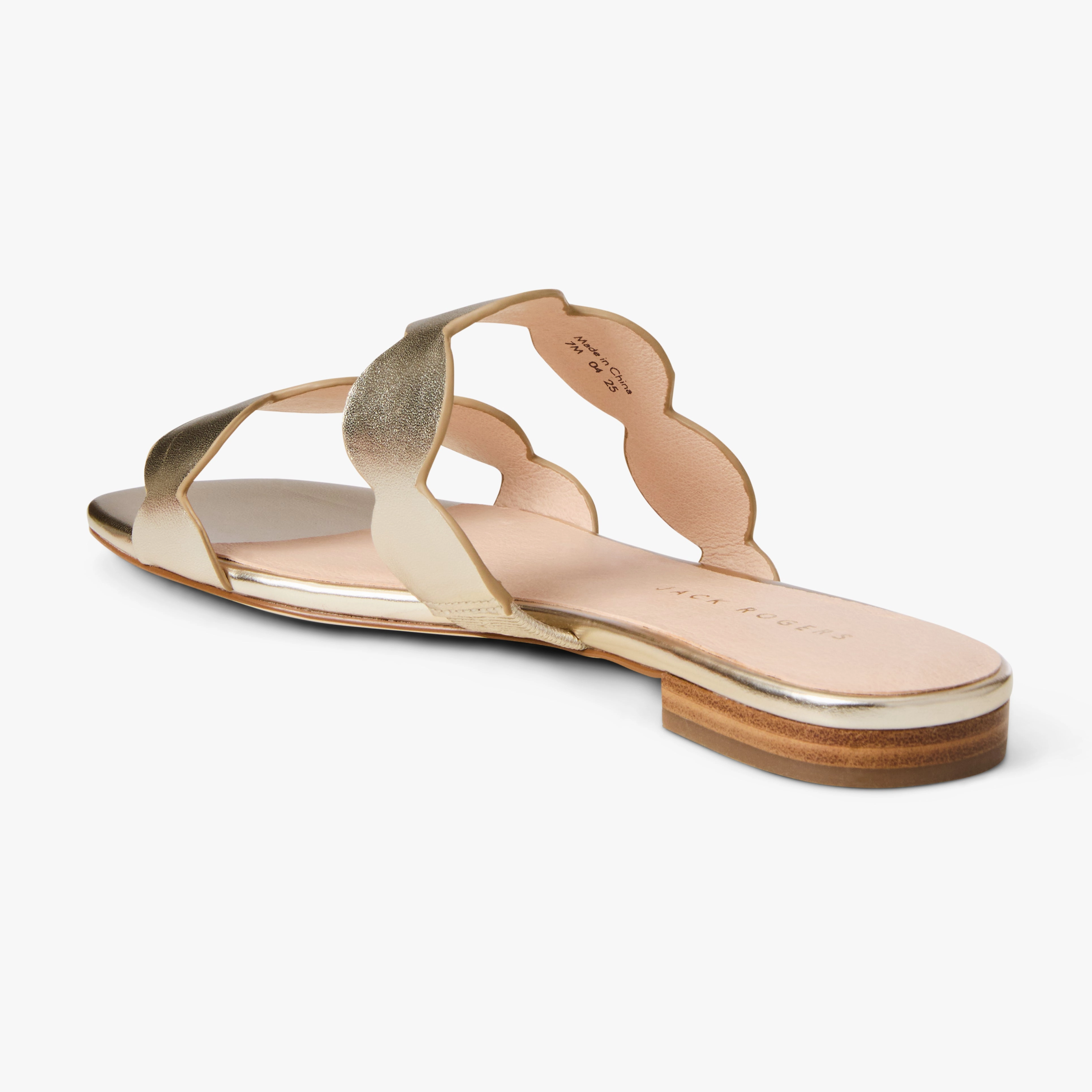 Summer Flip-flops Greglen Leather Flat Slide