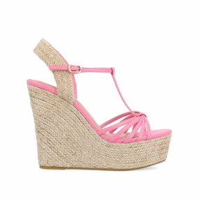 YARA ESPADRILLE WEDGE HEELED SANDALS Ventilation Airflow Channels Wide Straps