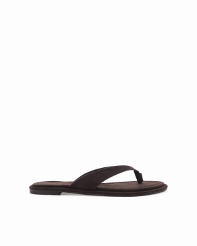 Lifted Feel Chic Footwear for Summer ZENOBIA - DARK CACAO SUEDE